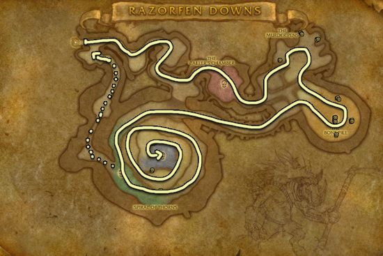 Grave Moss farming Razorfen Downs