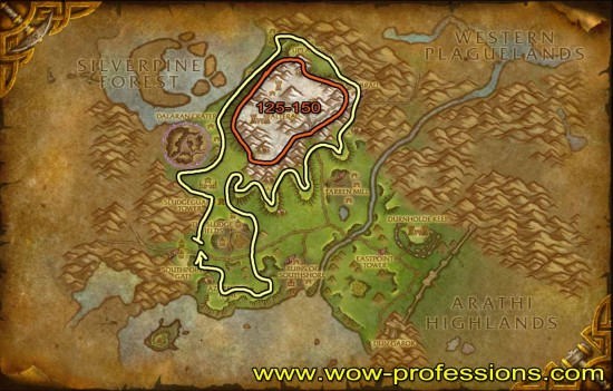 Hillsbard Foothills herbalism map Hillsbard Foothills Herbalism map