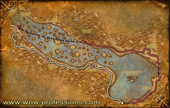 Thousand Needles herbalism map Thousand Needles Herbalism map