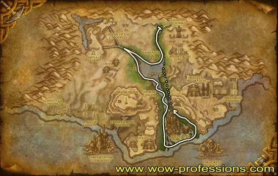 Uldum Whiptail Farming Map