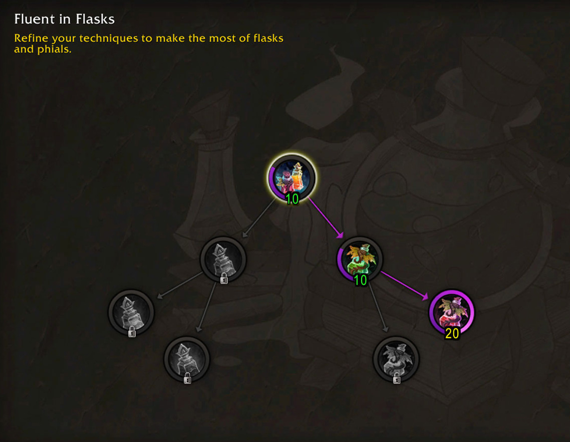 Phial Multicraft specialization tree