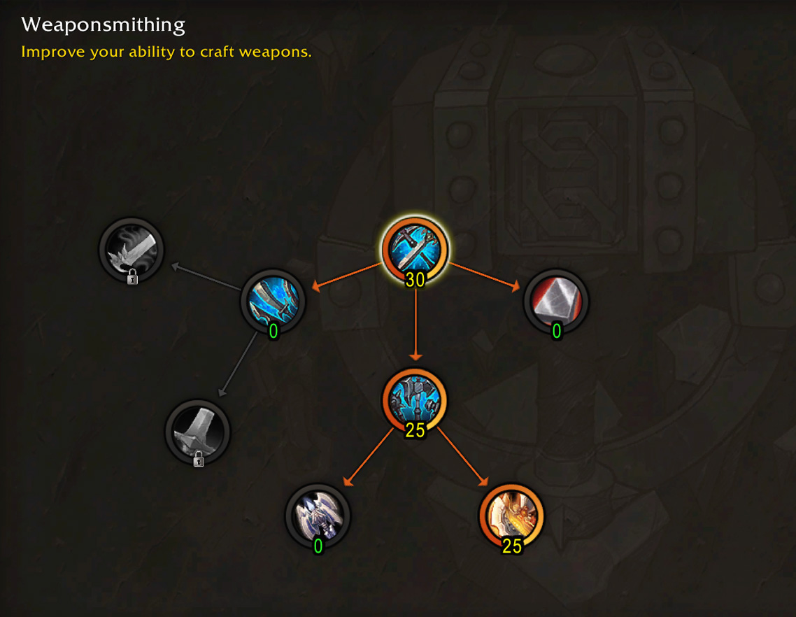 Midnight Blacksmithing Weaponsmithing crafting orders build