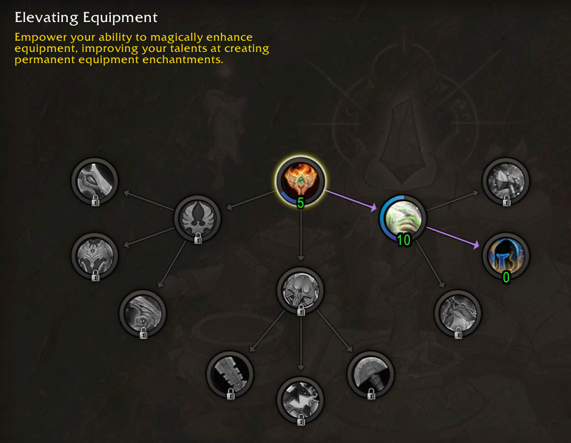 Enchanting Concentration build recipe unlock path