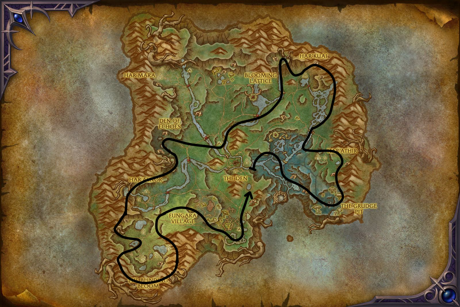 Harandar double gather Route