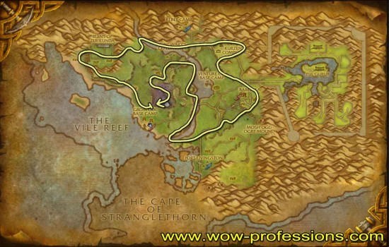 Northern Stranglethorn Mining Map Northern Stranglethorn Mining Map