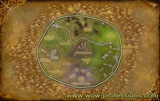 Un'goro mining map Un'Goro mining map