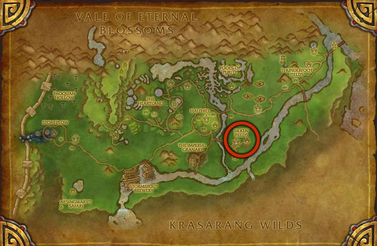 The Silken Fields location