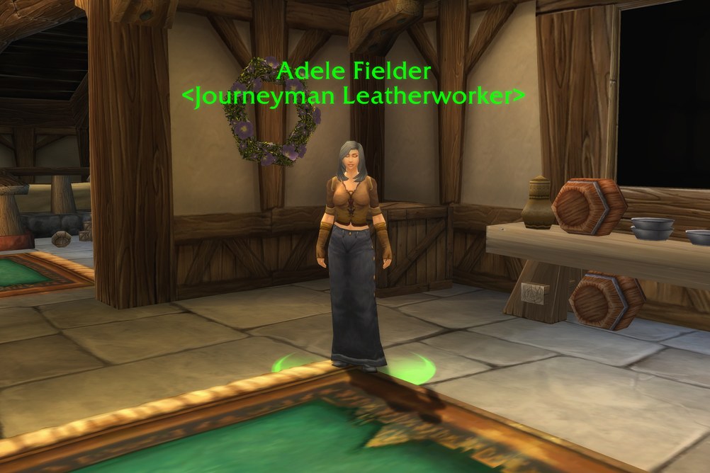Adele Fielder, Journeyman Leatherworker in Elwynn Forest (WoW Classic)