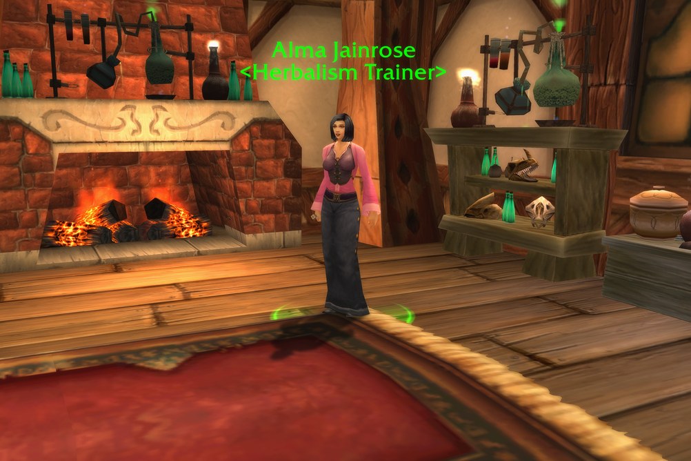 Alma Jainrose, Herbalism Trainer in Redridge Mountains (WoW Classic)
