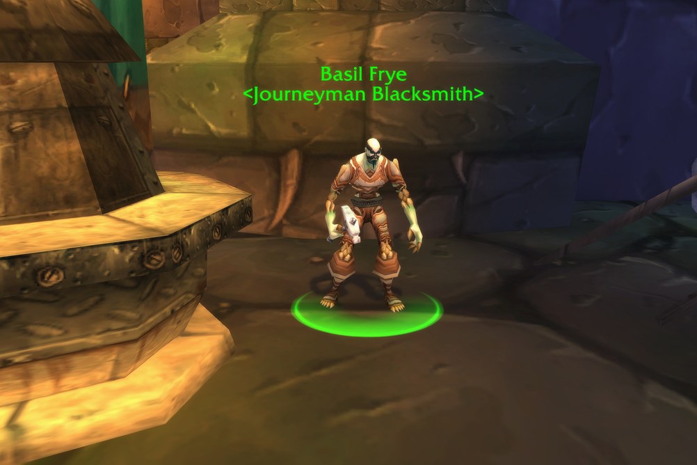 Basil Frye, Journeyman Blacksmith in Undercity (WoW Classic)