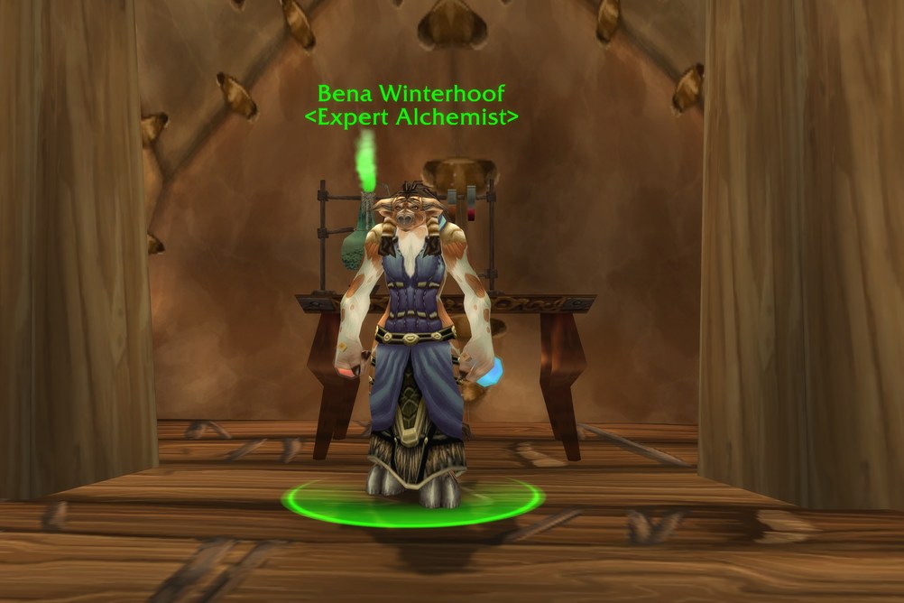 Bena Winterhoof, Expert Alchemist in Thunder Bluff (WoW Classic)