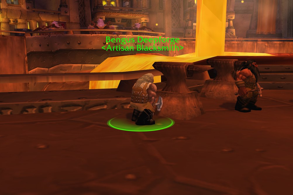 Bengus Deepforge, Artisan Blacksmith in Ironforge (WoW Classic)