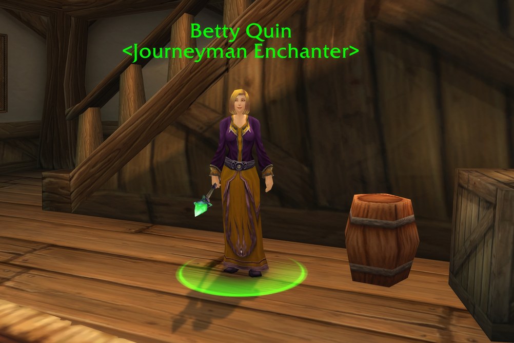 Betty Quin, Journeyman Enchanter in Stormwind City (WoW Classic)