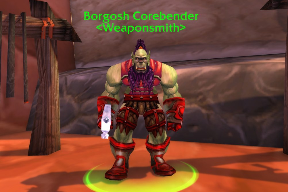 Borgosh Corebender, Weaponsmith in Orgrimmar (WoW Classic)