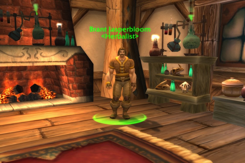 Brant Jasperbloom, Herbalist in Dustwallow Marsh (WoW Classic)