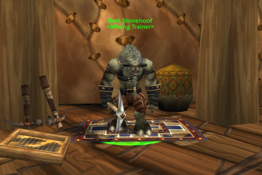 Brek Stonehoof, Mining Trainer in Thunder Bluff (WoW Classic)