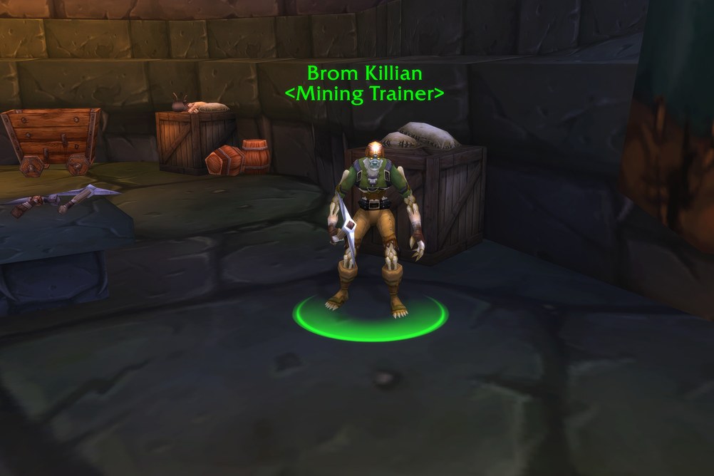 Brom Killian, Mining Trainer in Undercity (WoW Classic)