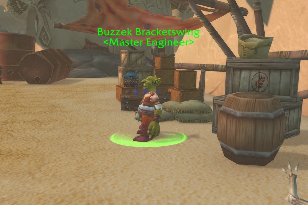 Buzzek Bracketswing, Master Engineer in Tanaris (WoW Classic)