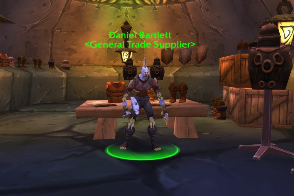 Daniel Bartlett, General Trade Supplier in Undercity (WoW Classic)