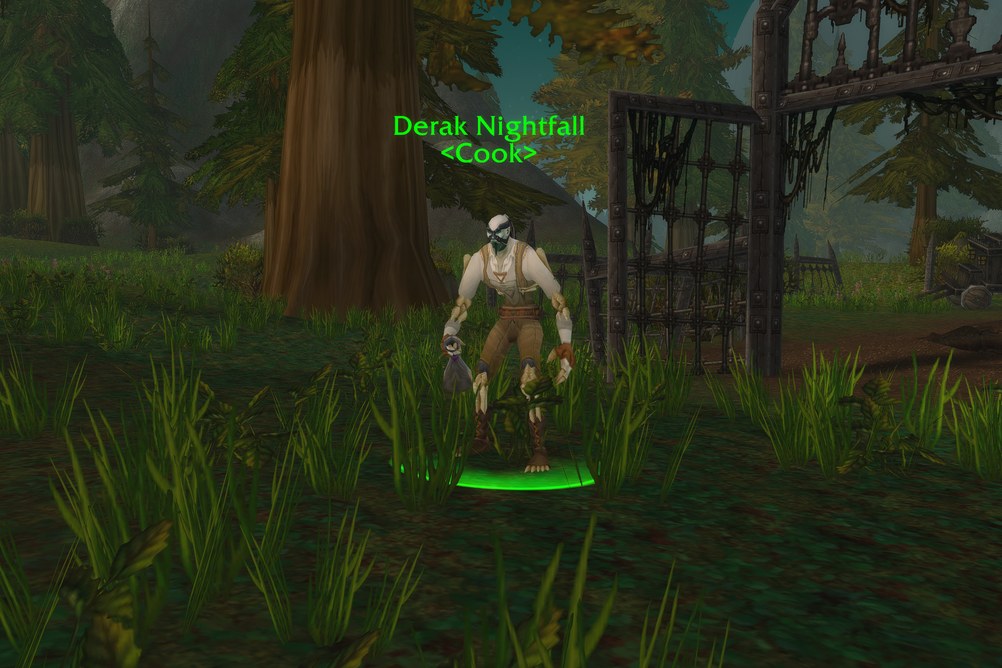 Derak Nightfall, Cook in Hillsbrad Foothills (WoW Classic)