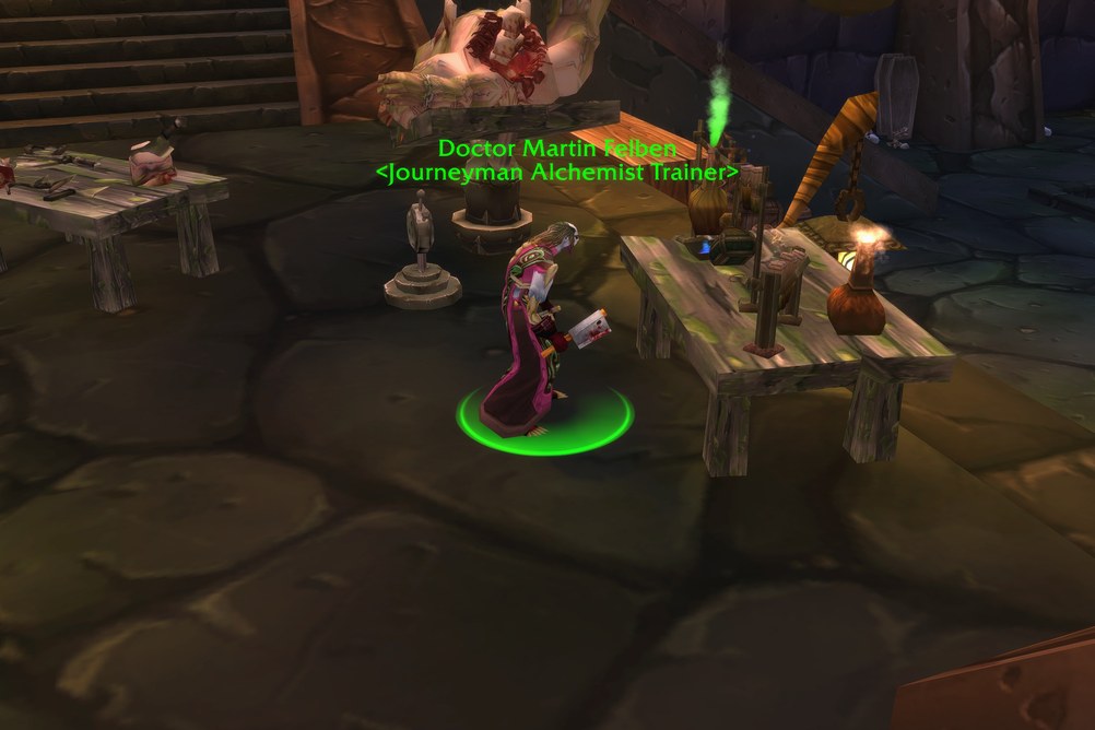 Doctor Martin Felben, Journeyman Alchemist Trainer in Undercity (WoW Classic)