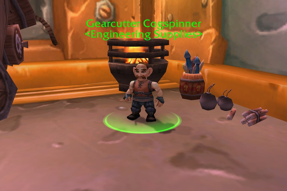 Gearcutter Cogspinner, Engineering Supplies in Ironforge (WoW Classic)