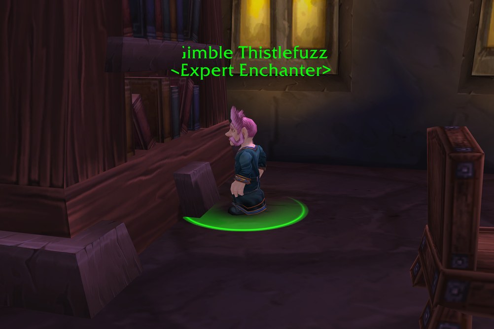 Gimble Thistlefuzz, Expert Enchanter in Ironforge (WoW Classic)