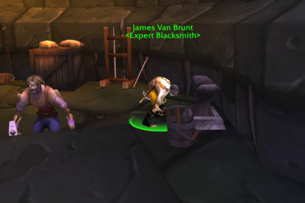 James Van Brunt, Expert Blacksmith in Undercity (WoW Classic)