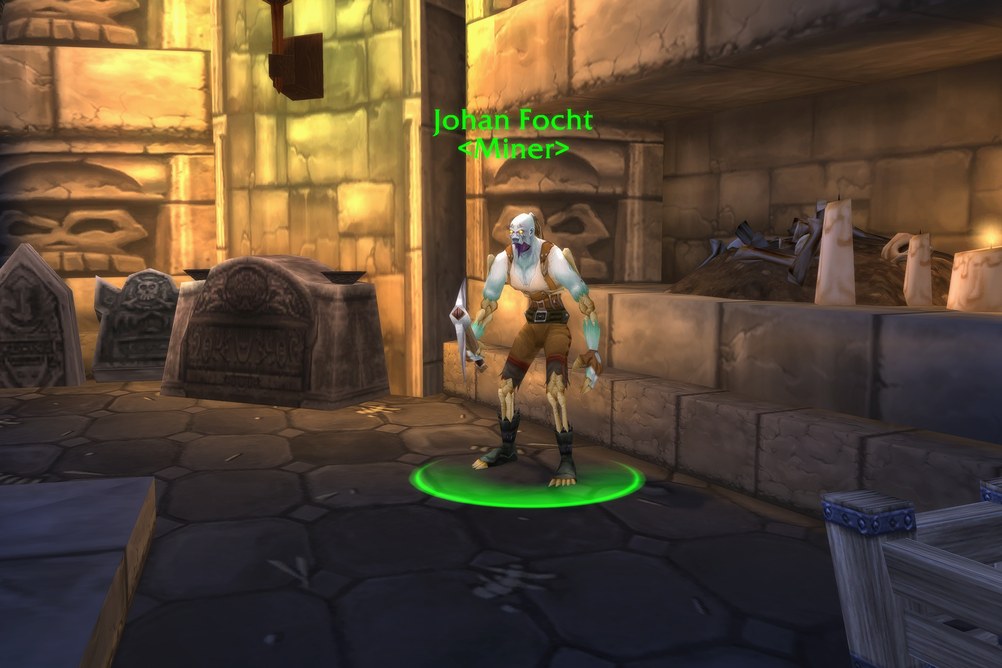 Johan Focht, Miner in Silverpine Forest (WoW Classic)