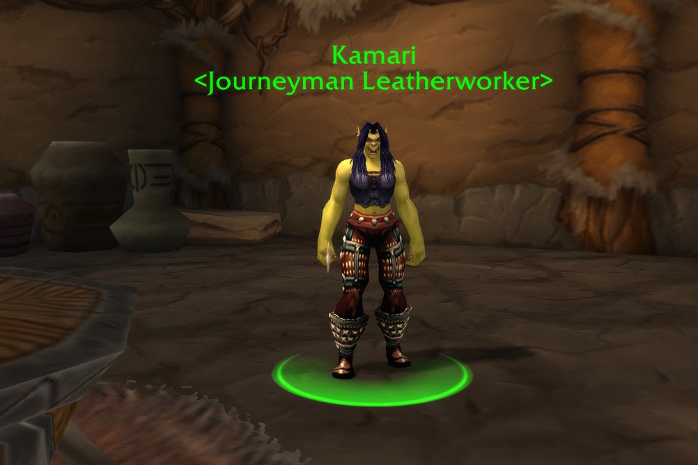 Kamari, Journeyman Leatherworker in Orgrimmar (WoW Classic)