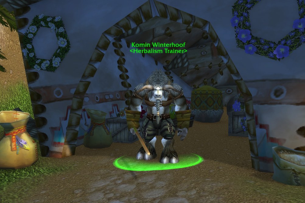 Komin Winterhoof, Herbalism Trainer in Thunder Bluff (WoW Classic)