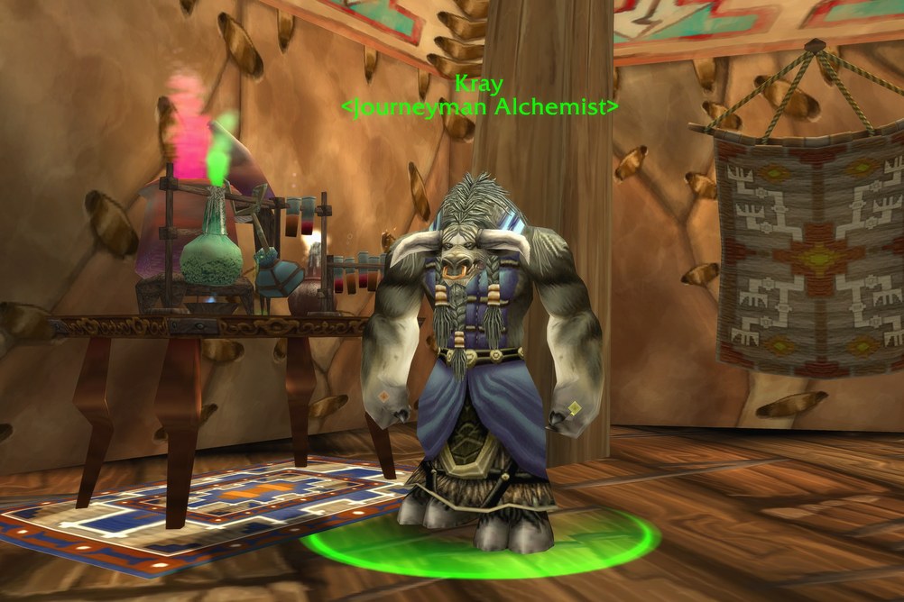 Kray, Journeyman Alchemist in Thunder Bluff (WoW Classic)