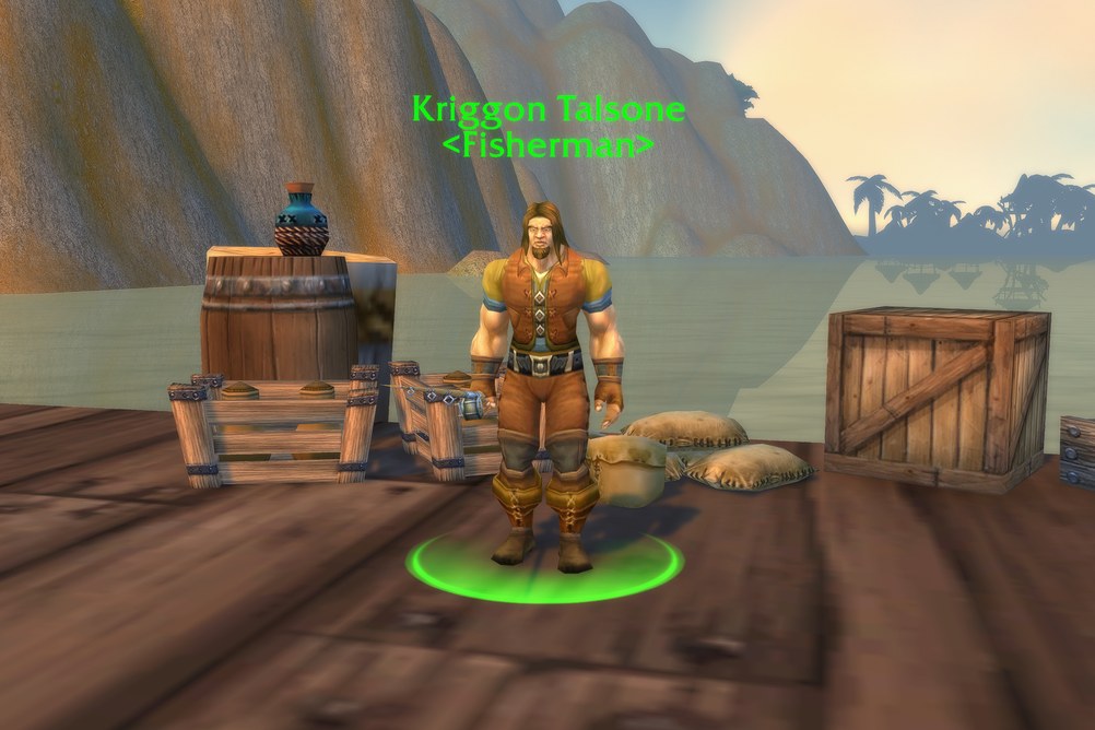 Kriggon Talsone, Fisherman in Westfall (WoW Classic)