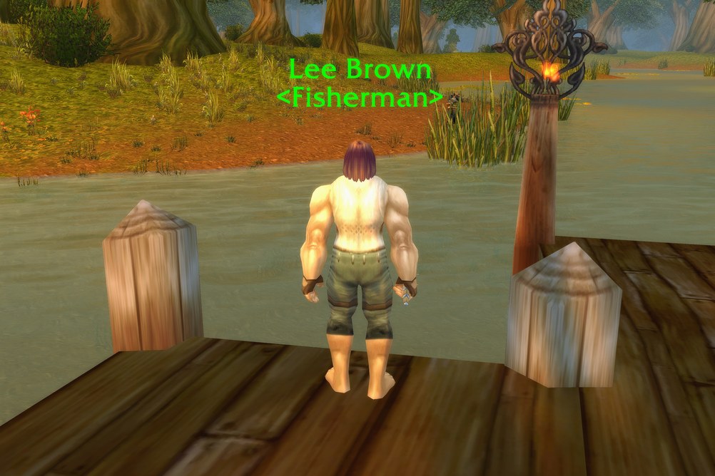 Lee Brown, Fisherman in Elwynn Forest (WoW Classic)