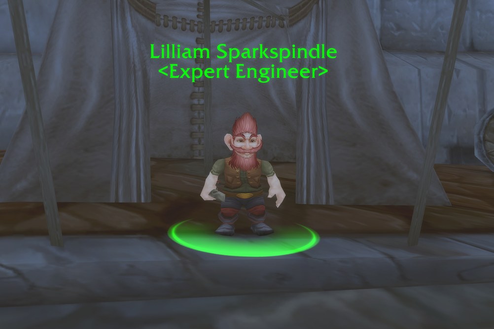 Lilliam Sparkspindle, Expert Engineer in Stormwind City (WoW Classic)