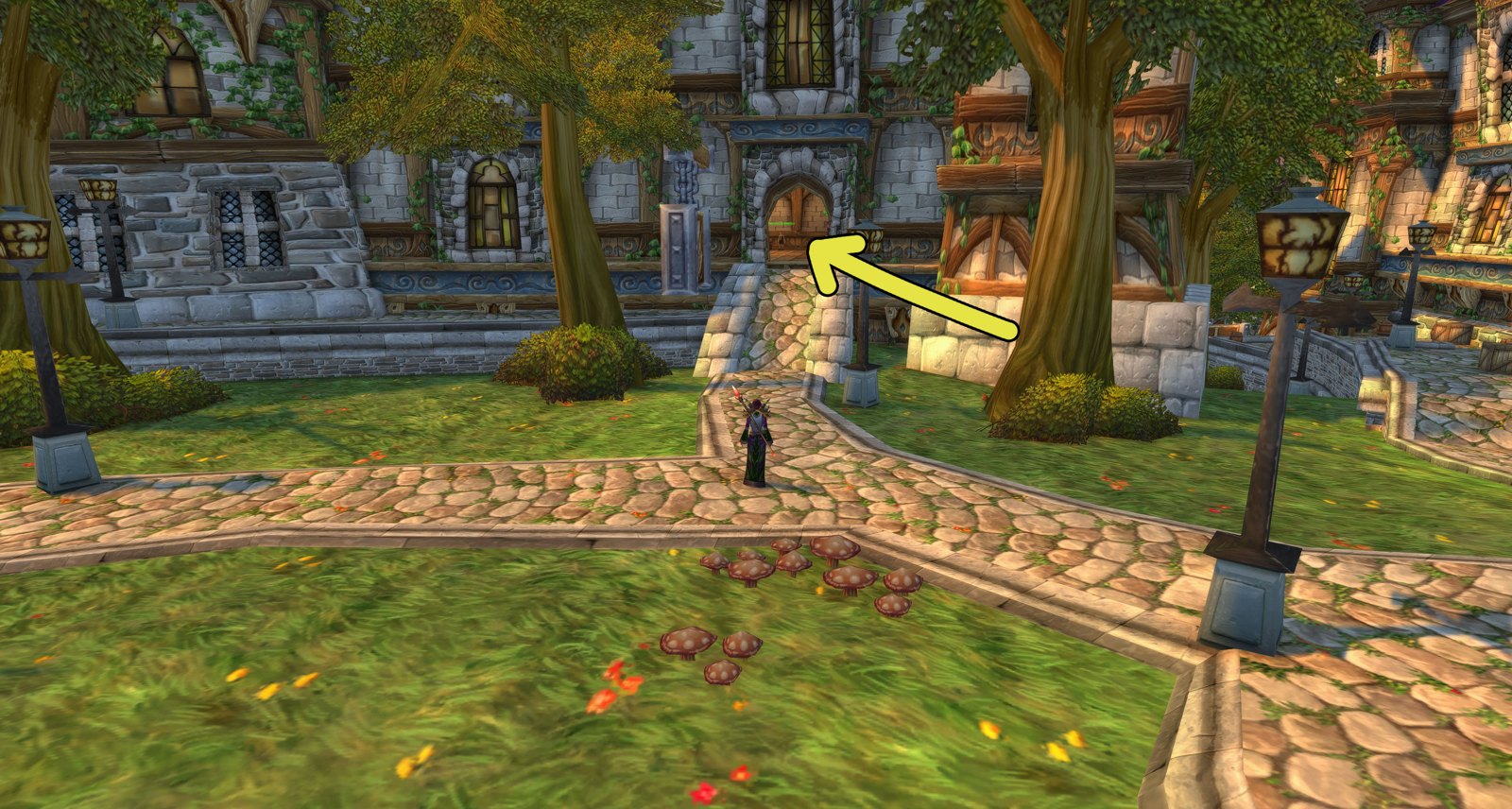 Where to find Sellandus in Stormwind City, marked picture