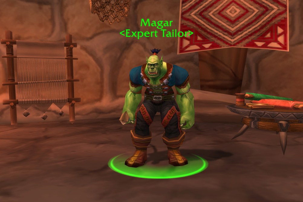 Magar, Expert Tailor in Orgrimmar (WoW Classic)