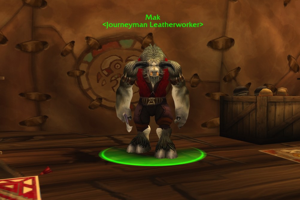 Mak, Journeyman Leatherworker in Thunder Bluff (WoW Classic)