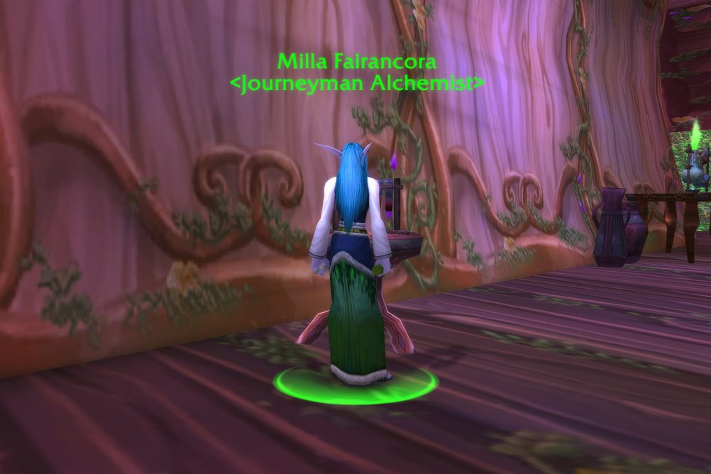 Milla Fairancora, Journeyman Alchemist in Darnassus (WoW Classic)