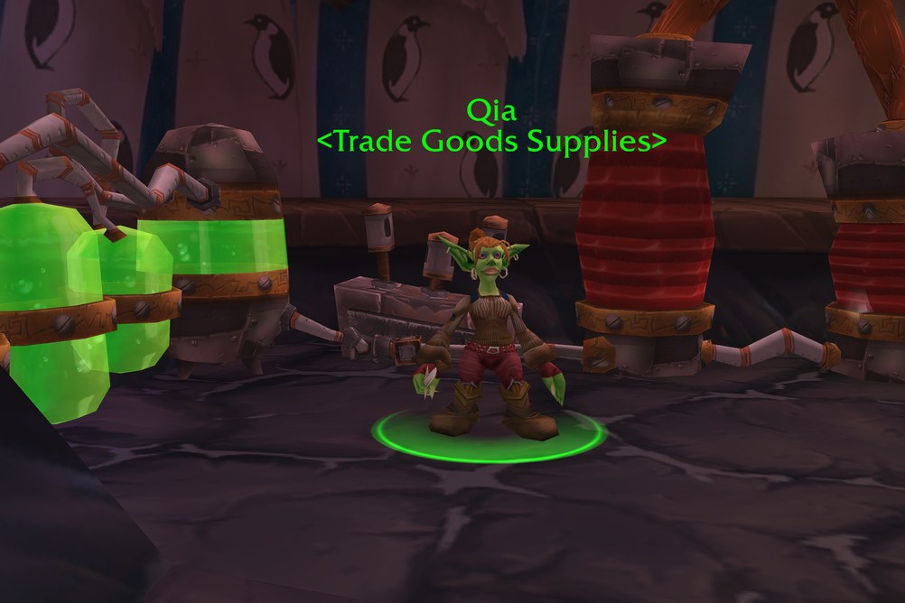Qia, Trade Goods Supplies in Winterspring (WoW Classic)