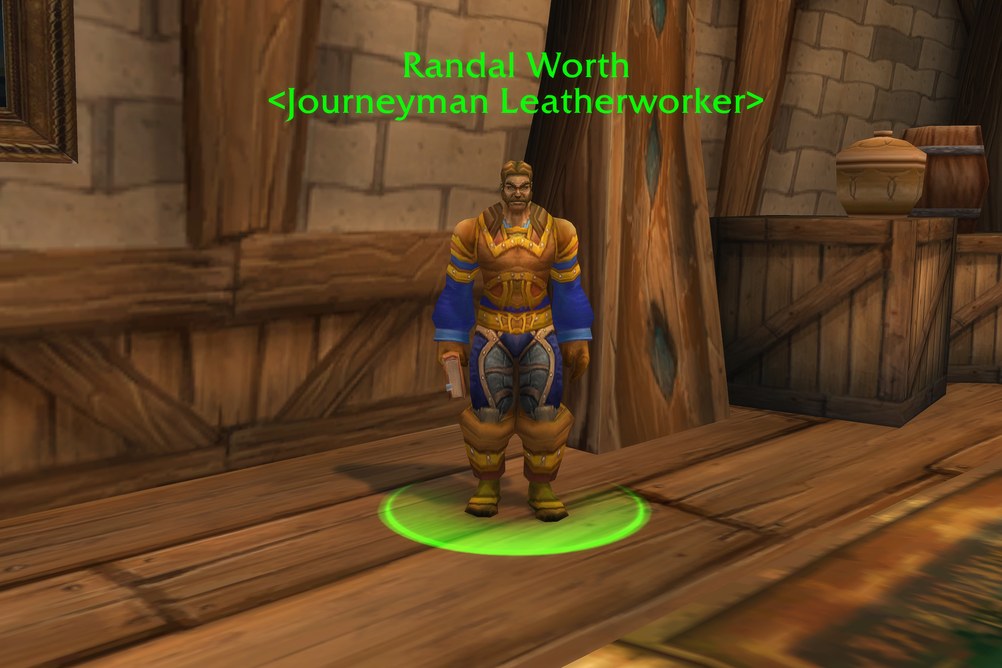 Randal Worth, Journeyman Leatherworker in Stormwind City (WoW Classic)