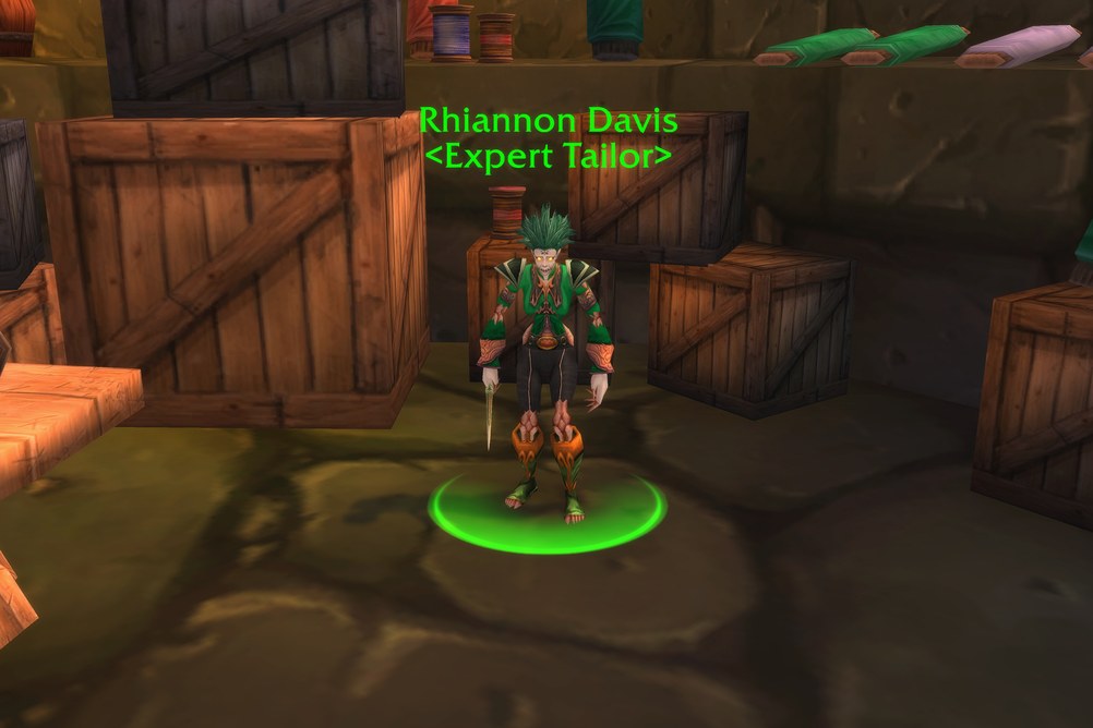 Rhiannon Davis, Expert Tailor in Undercity (WoW Classic)