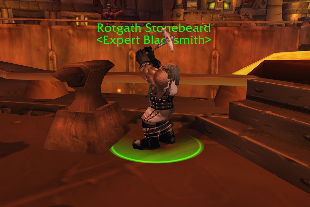 Rotgath Stonebeard, Expert Blacksmith in Ironforge (WoW Classic)
