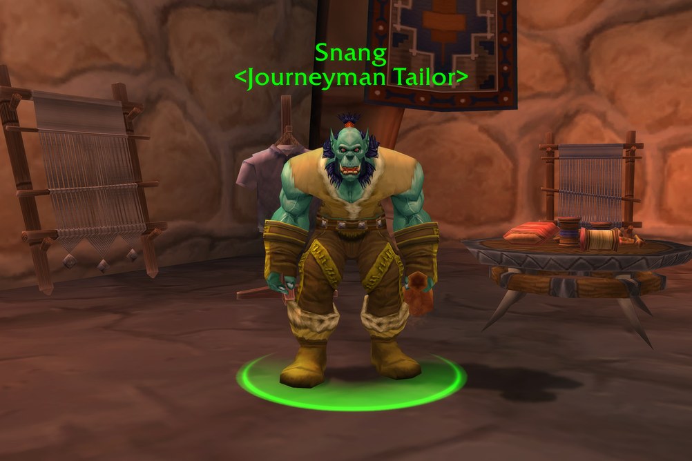 Snang, Journeyman Tailor in Orgrimmar (WoW Classic)
