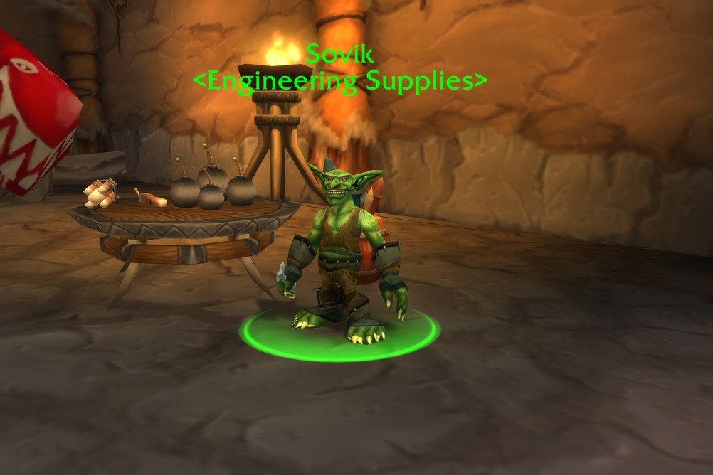 Sovik, Engineering Supplies in Orgrimmar (WoW Classic)