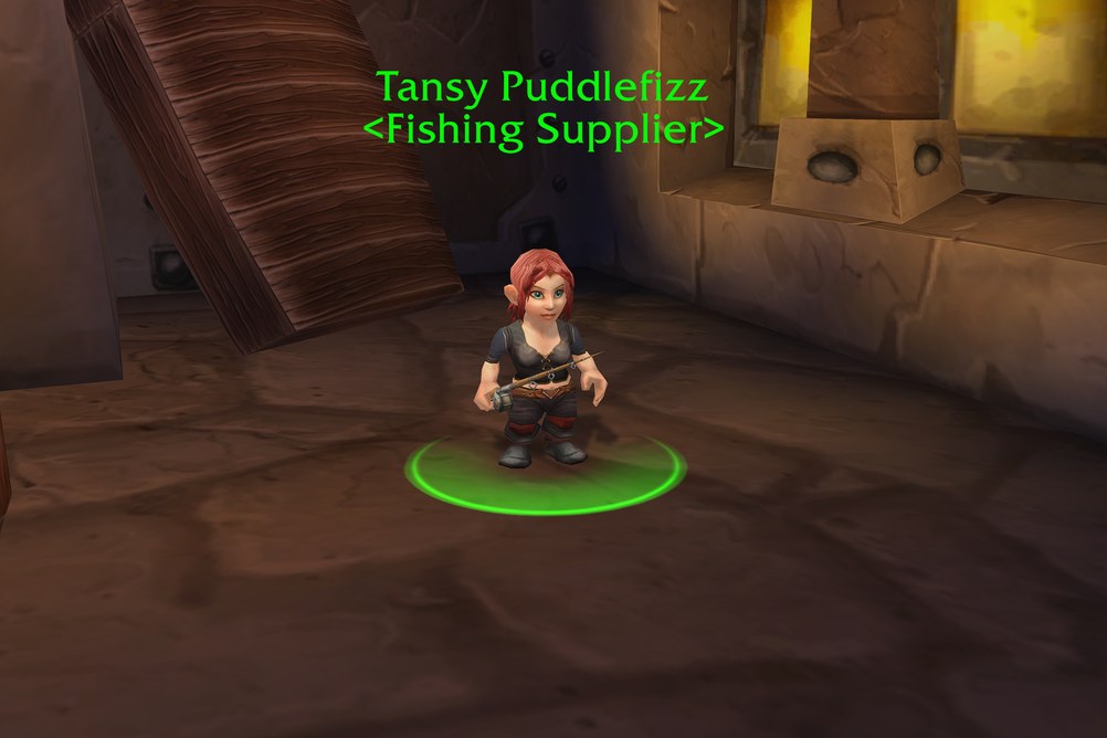 Tansy Puddlefizz, Fishing Supplier in Ironforge (WoW Classic)