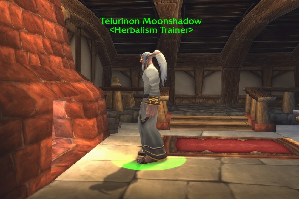 Telurinon Moonshadow, Herbalism Trainer in Wetlands (WoW Classic)