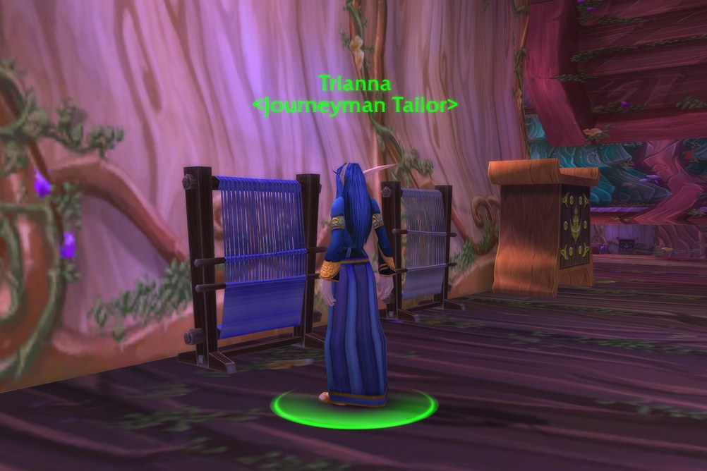 Trianna, Journeyman Tailor in Darnassus (WoW Classic)