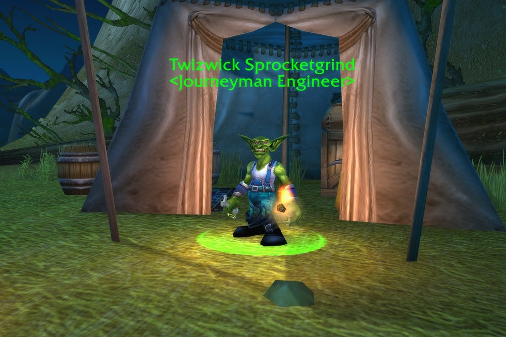 Twizwick Sprocketgrind, Journeyman Engineer in Mulgore (WoW Classic)