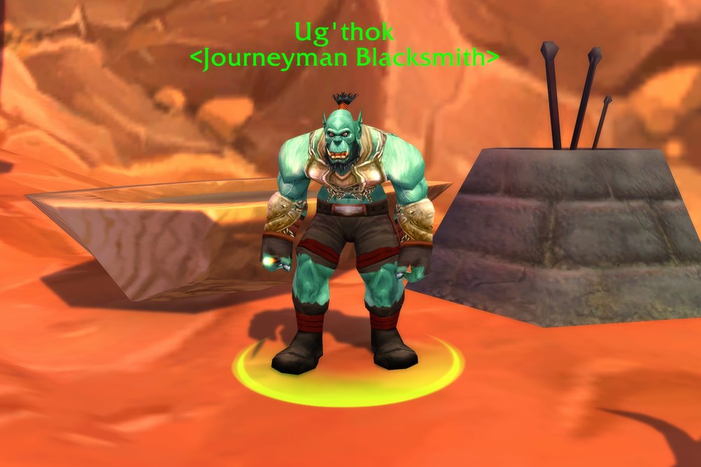 Ug'thok, Journeyman Blacksmith in Orgrimmar (WoW Classic)